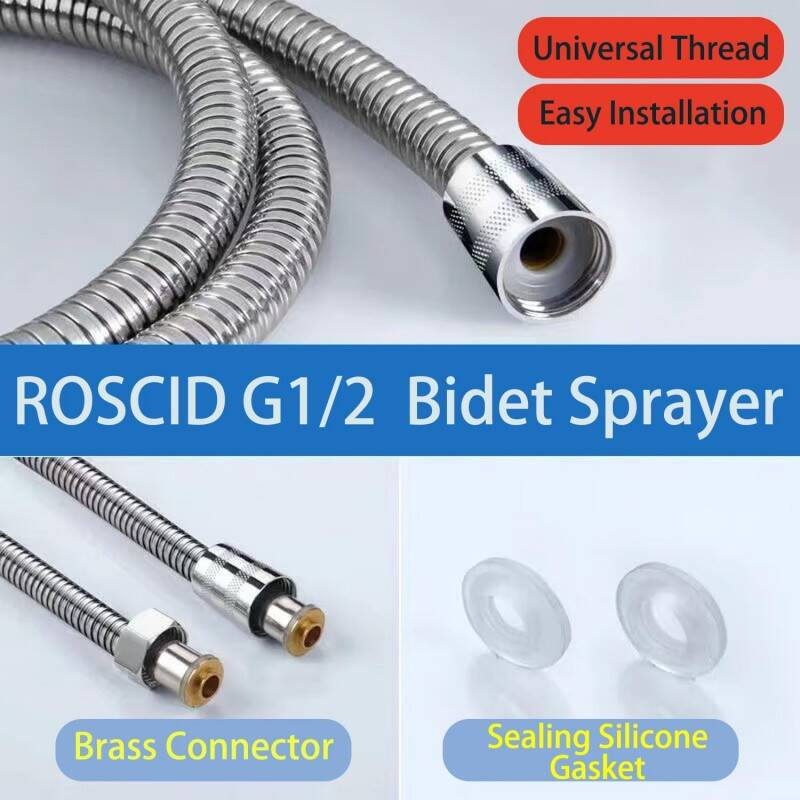 Bidet Attachment & Handheld Bidet Spray Set With 3-Way Diverter Valve Bidet Sprayer Kit Includes 1.5M Hose For Toilet Cleaning & Personal Hygiene Bidet Spray For Bathroom Sink & WC Surfaces
