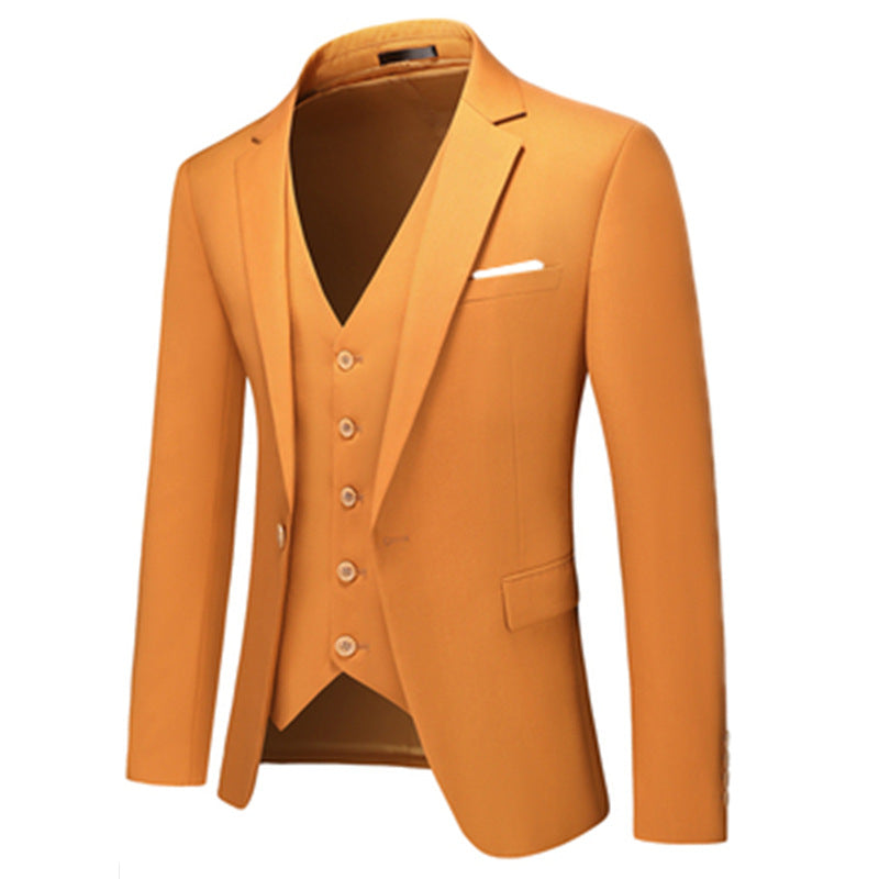 Casual Suit Middle-aged Professionals Korean-style Slim Fit