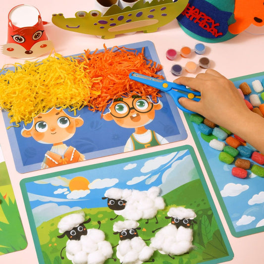 Creative Art And Craft Kit For Kindergartens Including Adhesive Materials For Making Childrens Toys
