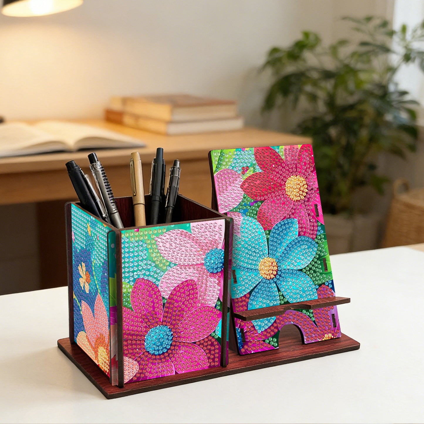 Diamond Painting Office Desk Decor Storage Mandala Pattern Ornament