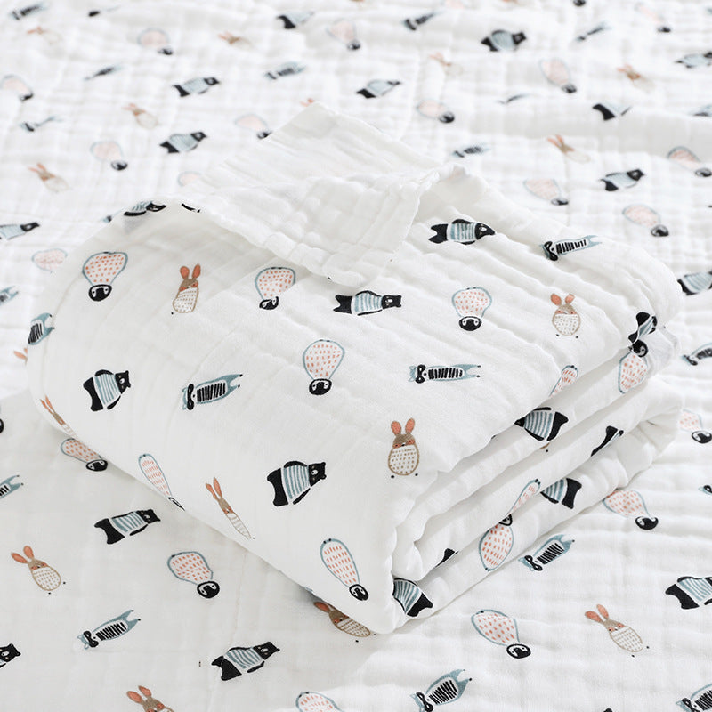 Children's Class A Pure Cotton Bubble Chiffon Bath Towel
