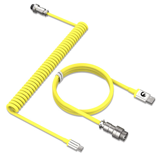 Yellow  Type C Cable, Charging Cable, Data Transfer Cable For Mobile Phone, Keyboard