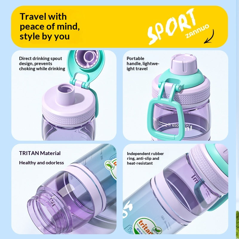 Sports Water Bottle Outdoor Drop-resistant Large Capacity