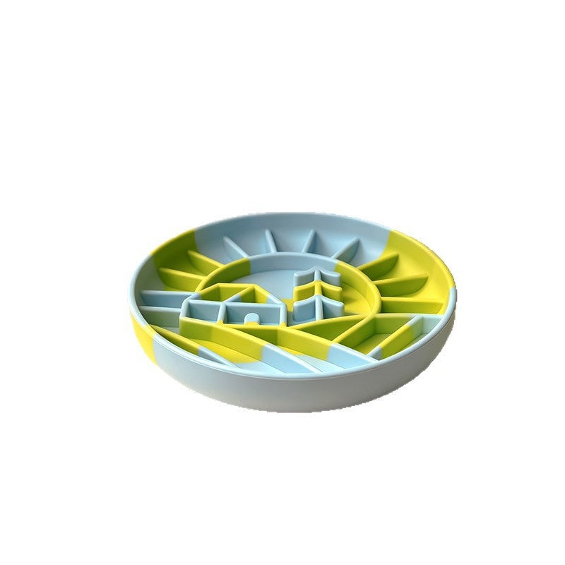 Silicone Pet Dog Slow-Feeding Bowl Licking Plate