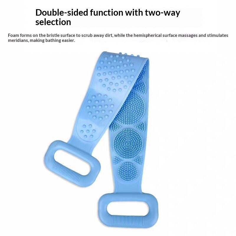 Silicone Bath ScrubberPowerful Back-scrubbing For Men And Women