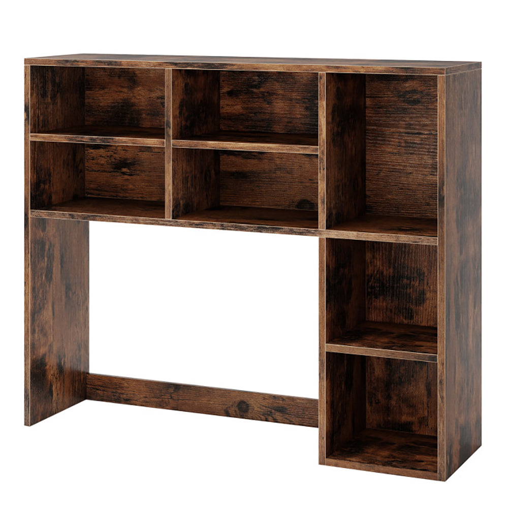 Desktop Bookshelf With 7 Open Cubbies And 3 Adjustable Shelves 2 Anti-toppling Kits For Computer Desk, Writing Desk, Vanity Table, Coffee Bar