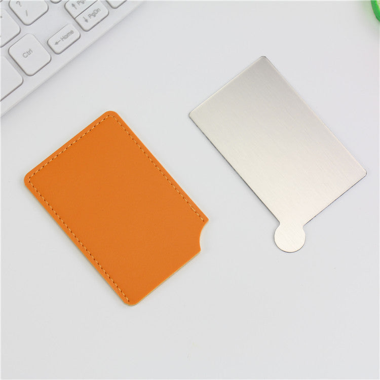 Stainless Steel Mirror Makeup Card Mirror Gift Portable Mirror