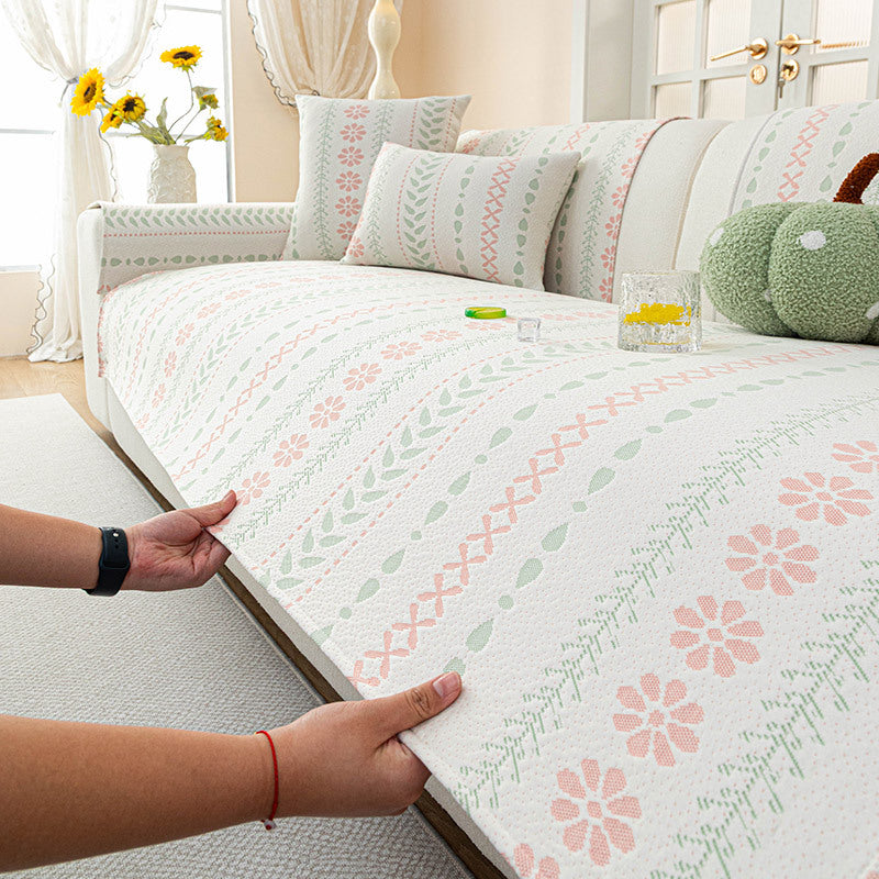 Ice Silk Cooling Mat Simple Sofa Cushion