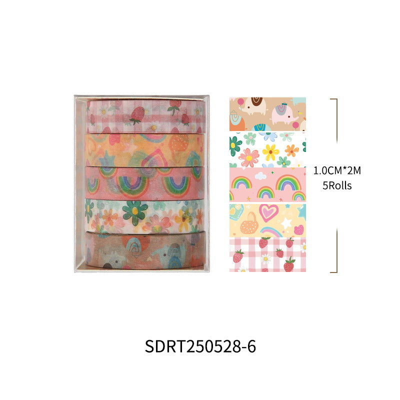 Floral Collage Diary Stickers Korean Ins