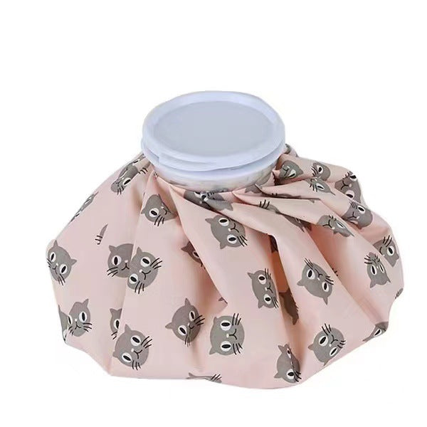 Pure Color Cartoon Printed Cloth Ice Pack Household Water Injection Ice Cube Cooling Physiotherapy