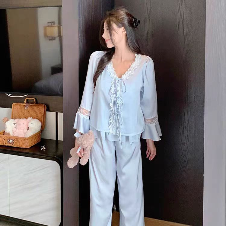 Spring Autumn New Viscose Pajama Set For Women