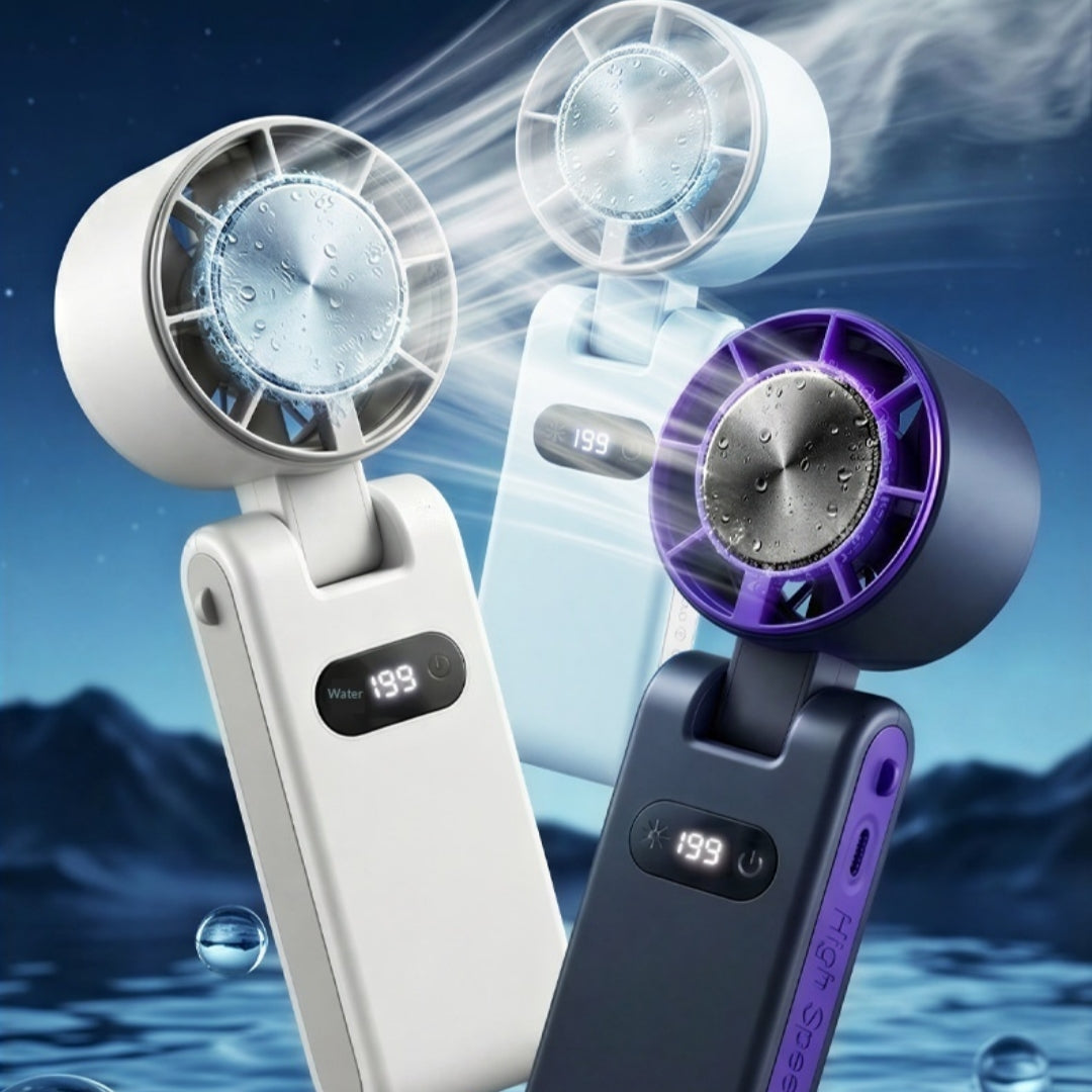 Speed-Adjustable High-Speed Cooling Fan With USB And Digital Display
