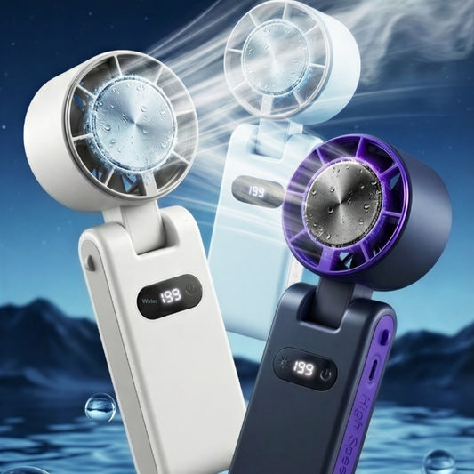 Speed-Adjustable High-Speed Cooling Fan With USB And Digital Display