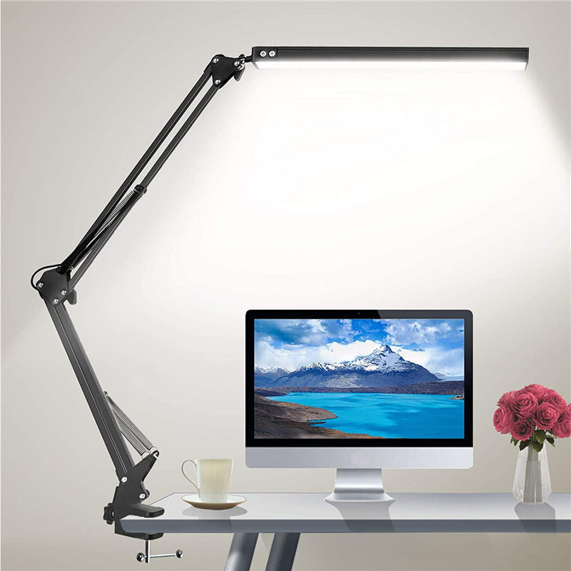 LED Eye Protection Student Dormitory Manicure Bedside USB Beauty Long Arm Folding Clip Lamp