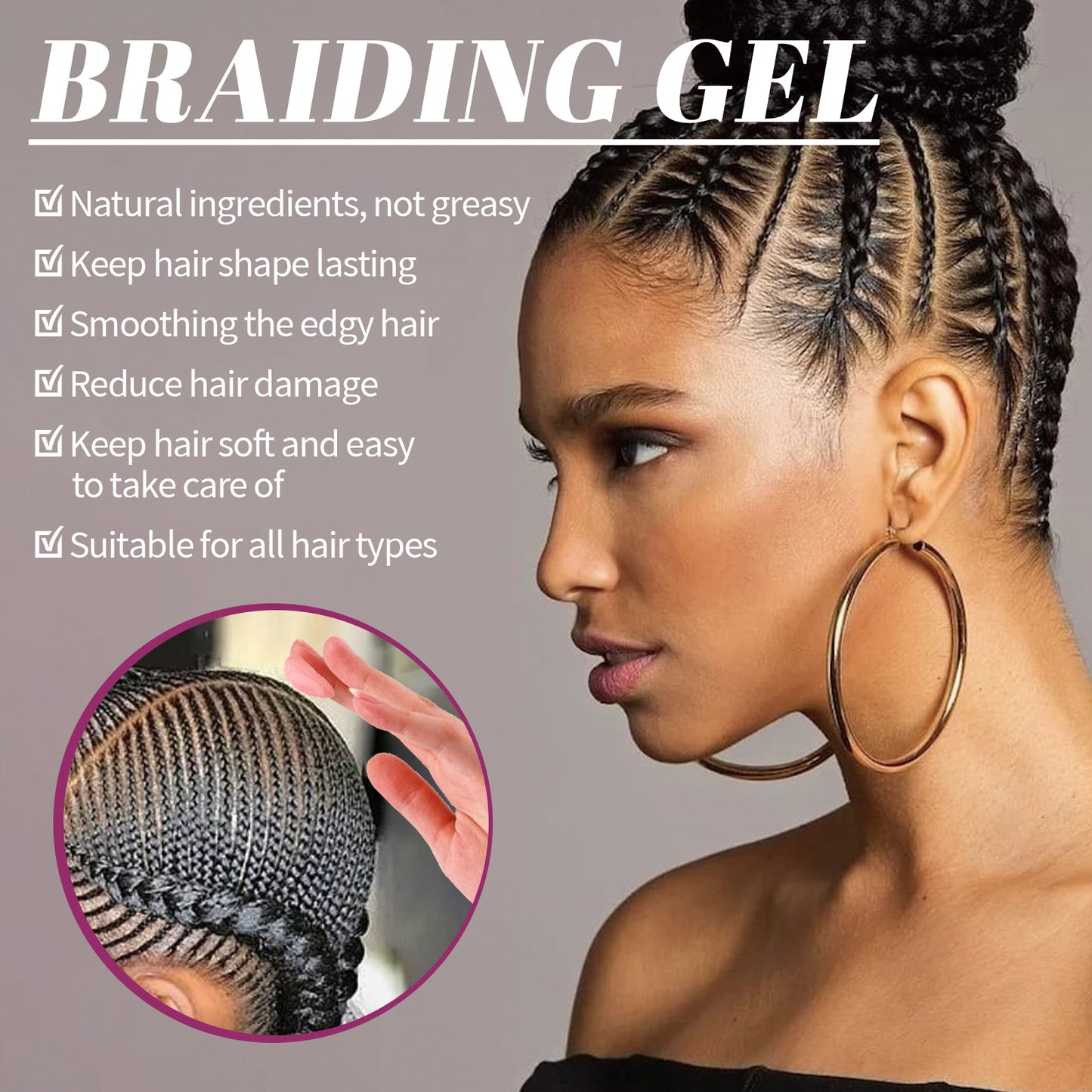 Jaysuing Dreadlocks Styling Gel, Dreadlocks Prevent Breakage And Damage Hydrating Styling Shine Wax