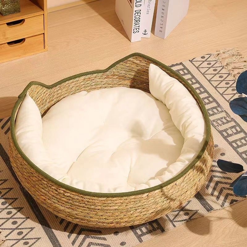 Cat Scratching Board Pet Nest Rattan Cat Nest