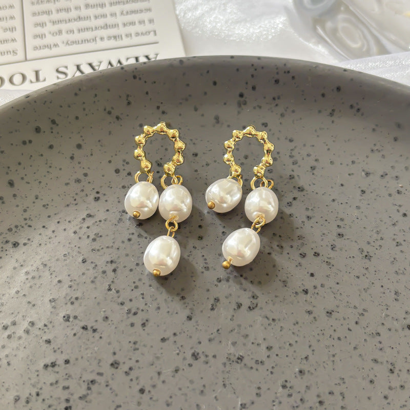 Vintage Gold Hoop Earrings For Women Retro Style 2026 New Trendy Fashion Jewelry