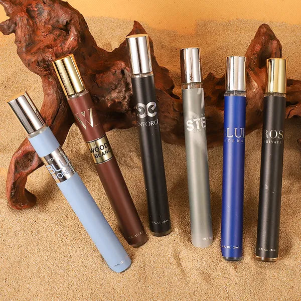 6pcs Set, 1.18fl.oz 35ml Each Bottle, Men's Eau De Toilette Spray, Long-Lasting Perfume, 6 Different Scent, Perfect For Dating, Daily Life, Parties, Gift Giving