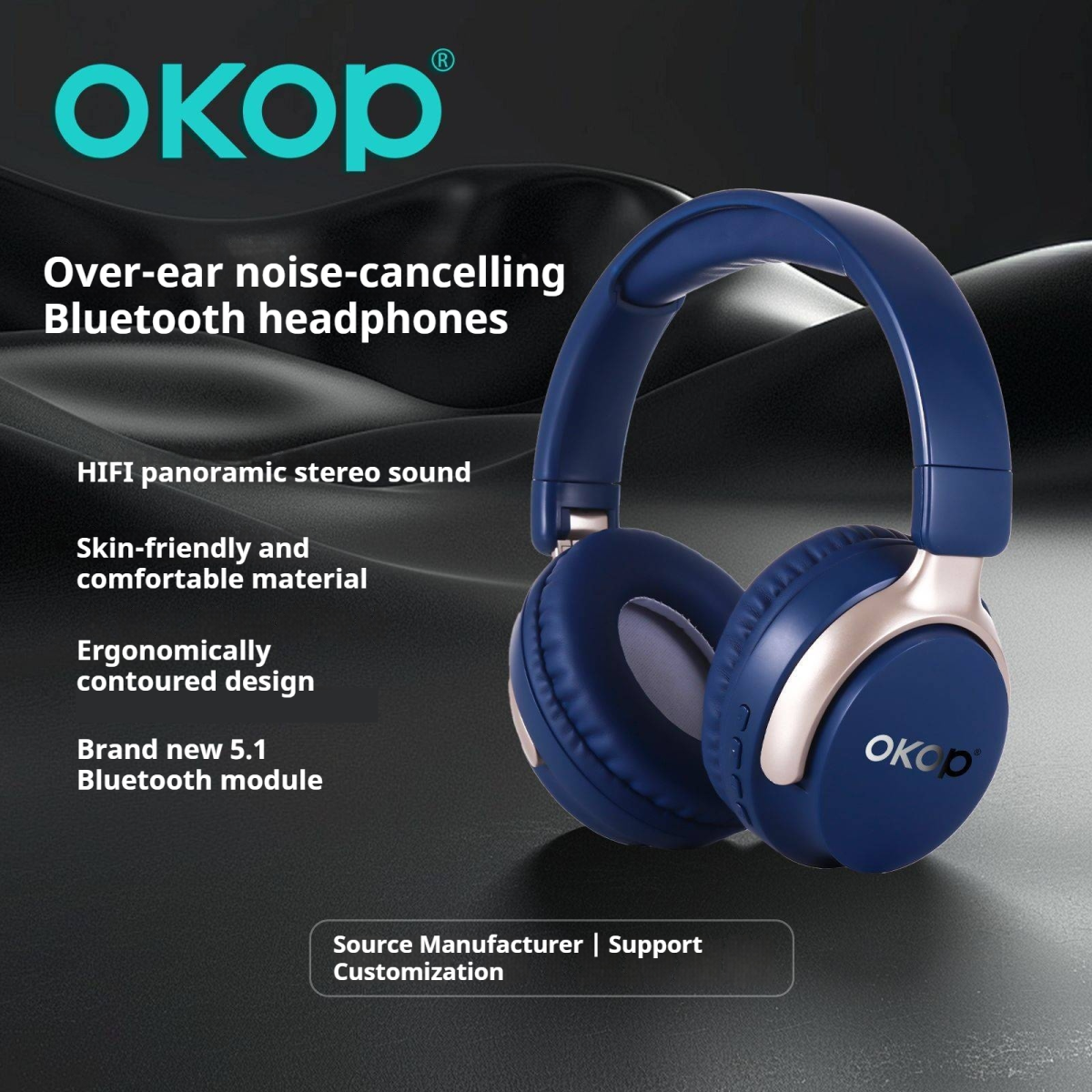 KP-H102 Over-Ear Bluetooth Headphones In Stock Best-Seller Features Call Noise Cancellation Low Latency Hi-Fi Sound Quality Long Battery Life And Sound Leakage Prevention