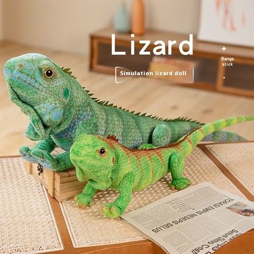 Green Lizard Doll Plush Toys Pillow