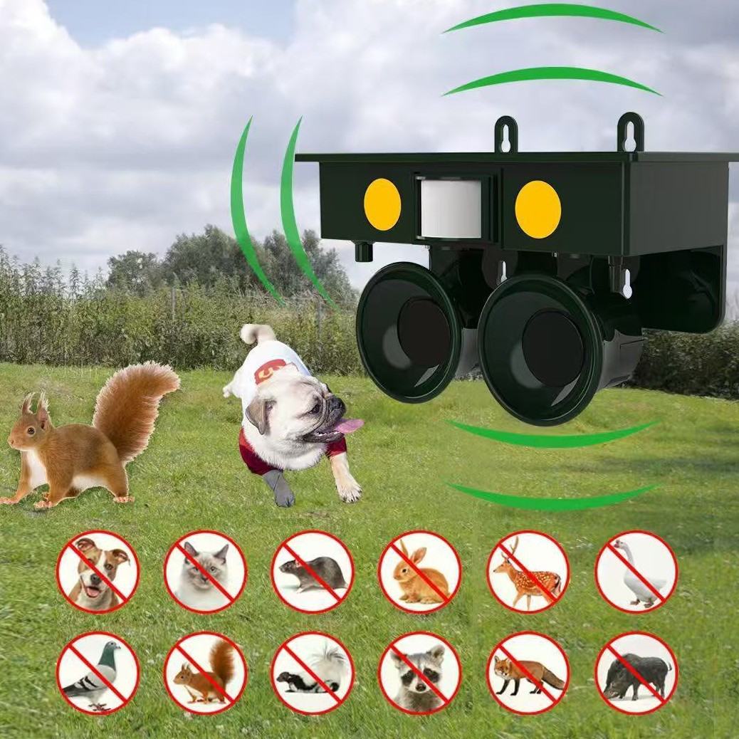 Outdoor Solar-Powered Ultrasonic Bird Repeller