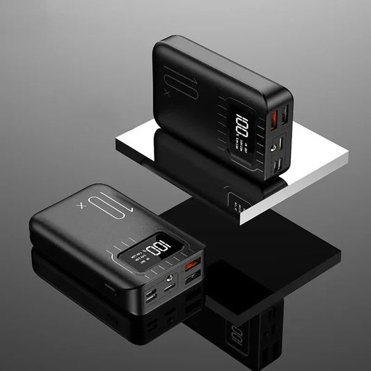 Portable Power Bank With High Capacity 10000 MAhAnd Fast Charging Function, Compatible With IPhone And Samsung.
