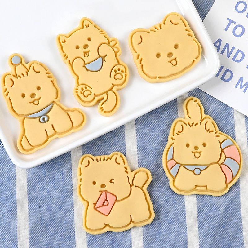 Three Dimensional Press Pet Puppy Cartoon Biscuit Mold