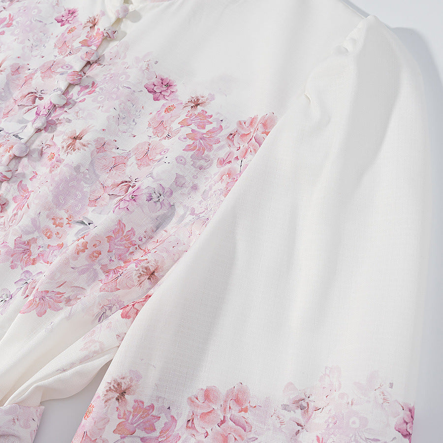 Spring New Arrival European And American-style Fashionable Minimalist Loose-fit Printed Dress