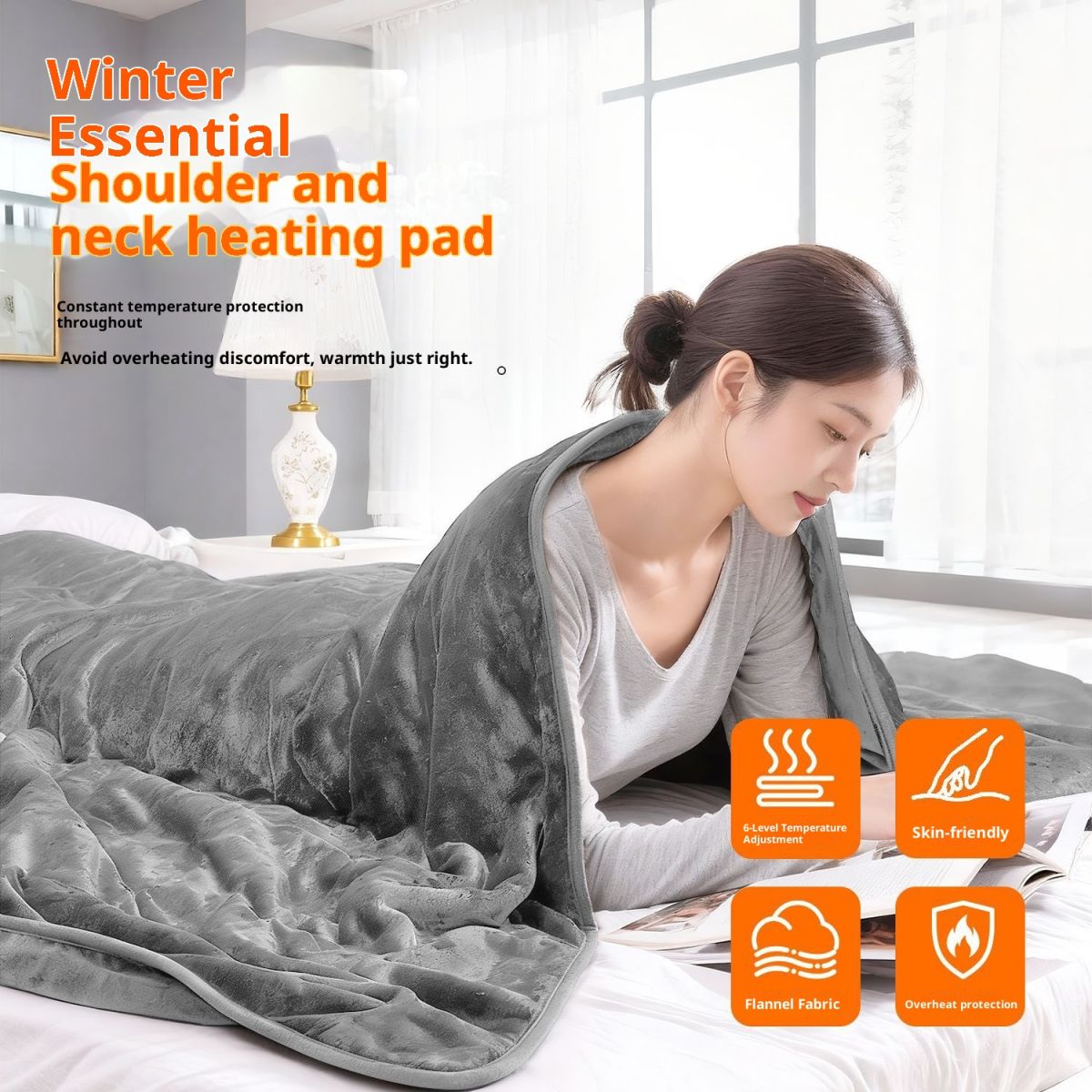 Comfortable Flannel Smart Temperature-Controlled Electric Blanket