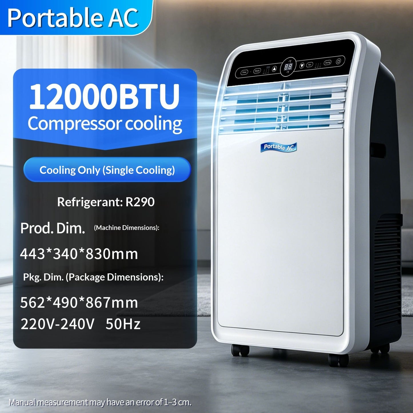 All-in-one Compressor-cooled Portable Mobile Air Conditioner