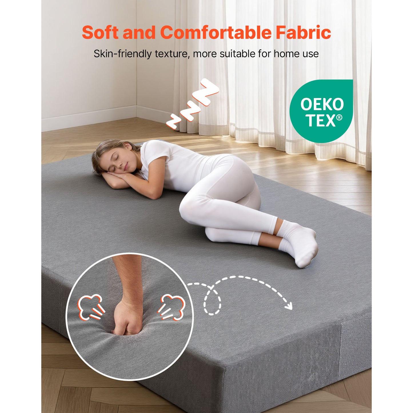 Crash Pad, 6 X 4 Ft Crash Pad For Kids Sensory With Soft Thick Foam And Washable Cover, Giant Pillow Mat Large Sensory Room Equipment For Children And Adults Jumping, Play, Climbing & Gymnastics