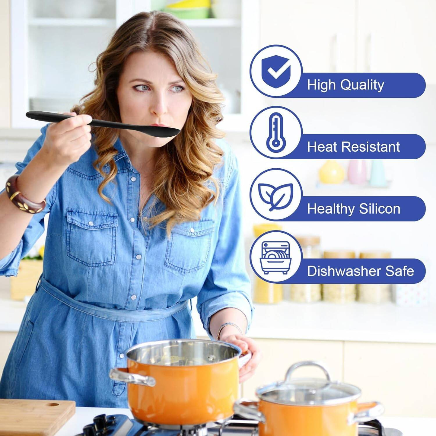 12-Piece Silicone Kitchen Utensil Set - Food Grade,