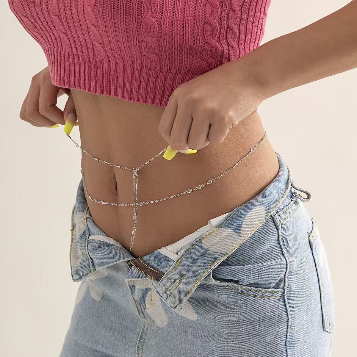 Women's Double-Layer Thin Chain Tassel Body Chain
