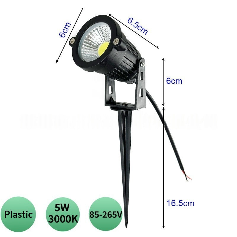 COB Lawn Lamp 5W Outdoor Waterproof Spotlight For Courtyards And Landscapes