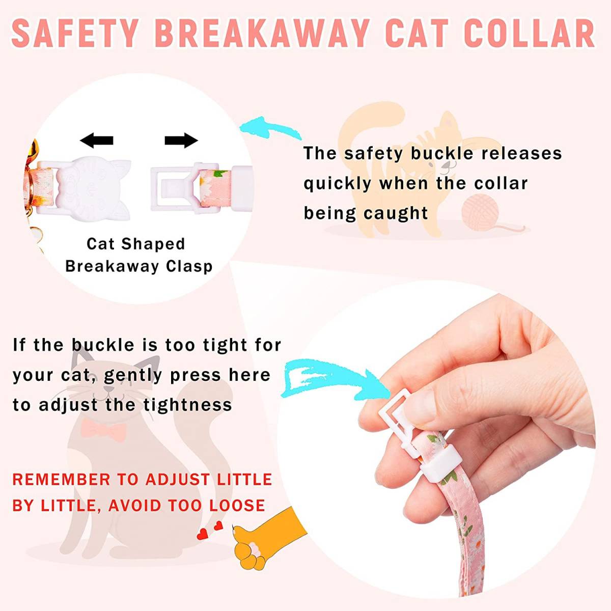 Small Pet Collar With Bell