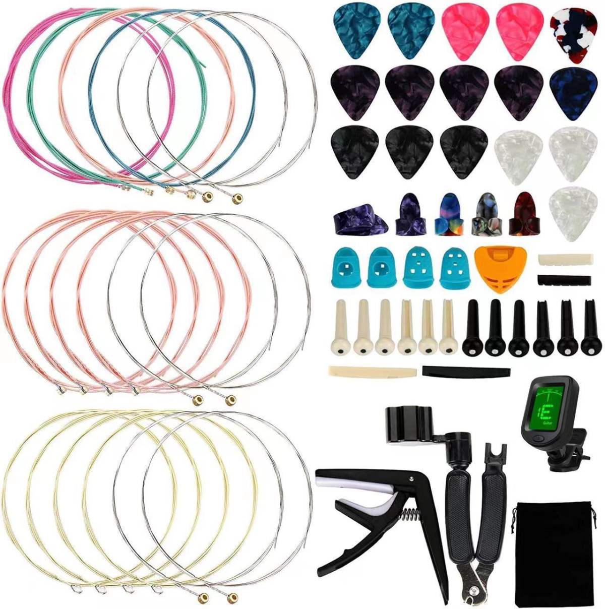 Guitar Accessories Suit Finger Stall Pick