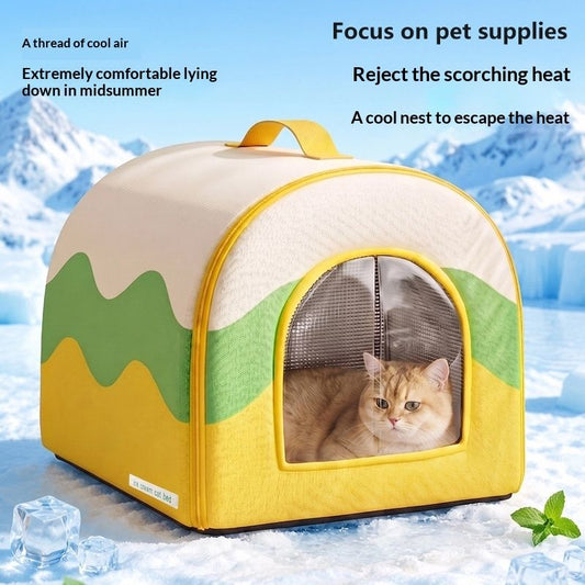 Portable Cooling Dog Bed All-season Universal Use
