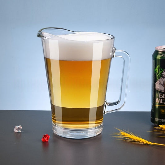Glass Juice And Cold-water Pitcher Thickened For Restaurants And Home Use
