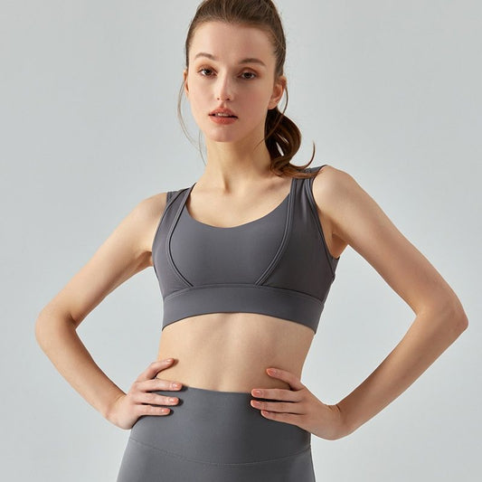 One-piece Chest Pad Fitness Running Yoga Bra
