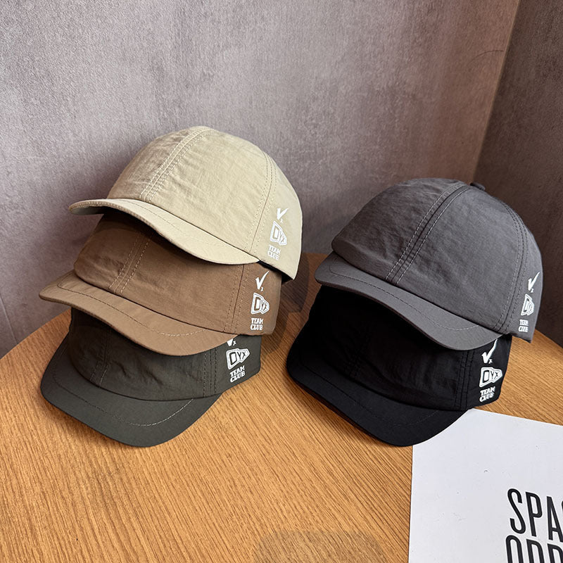 Summer Men's And Women's Solid-color Quick-drying Breathable Short-brimmed Hat With Simple Design - OYX Letter Style - Outdoor Fashionable Casual Baseball Cap