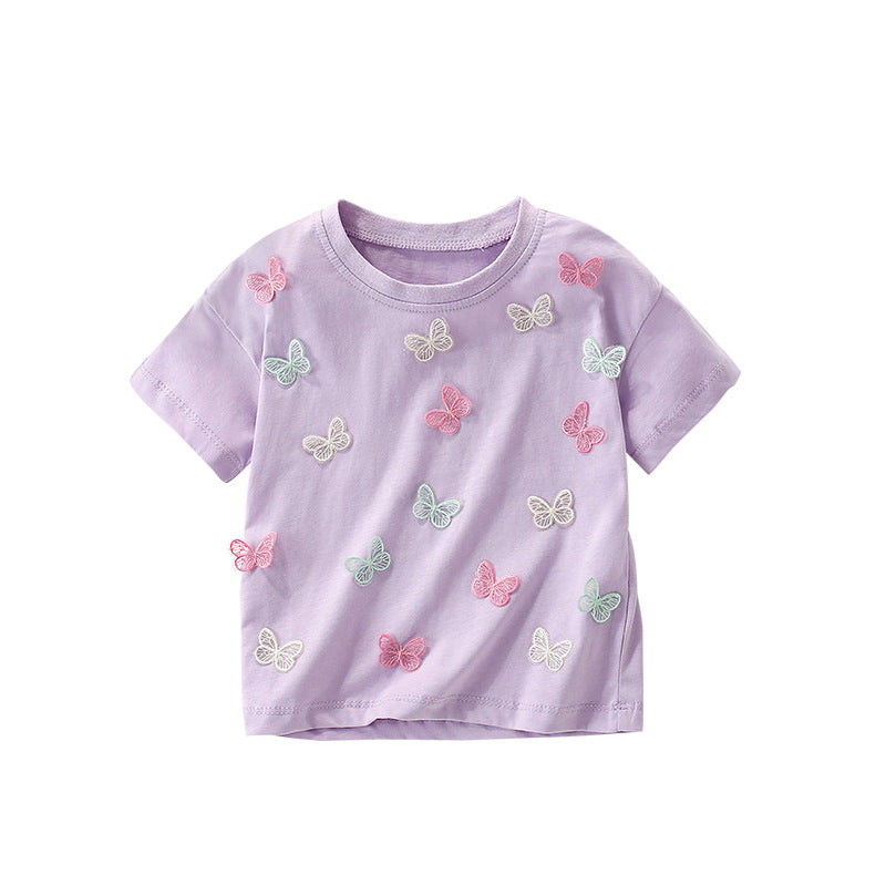 New Stylish Casual T-shirt For Little Girls