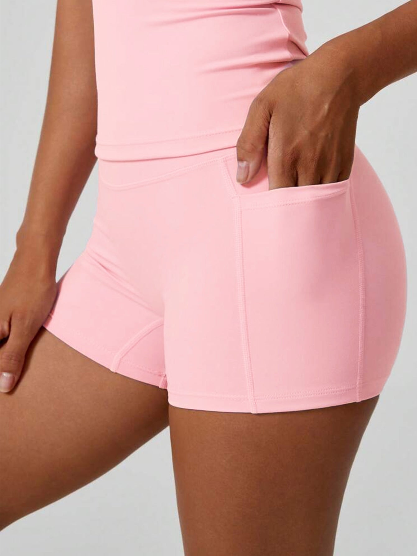 Womens Tight-Fit High-Elastic Yoga Set Outdoor Running Fitness Two-Piece Separates