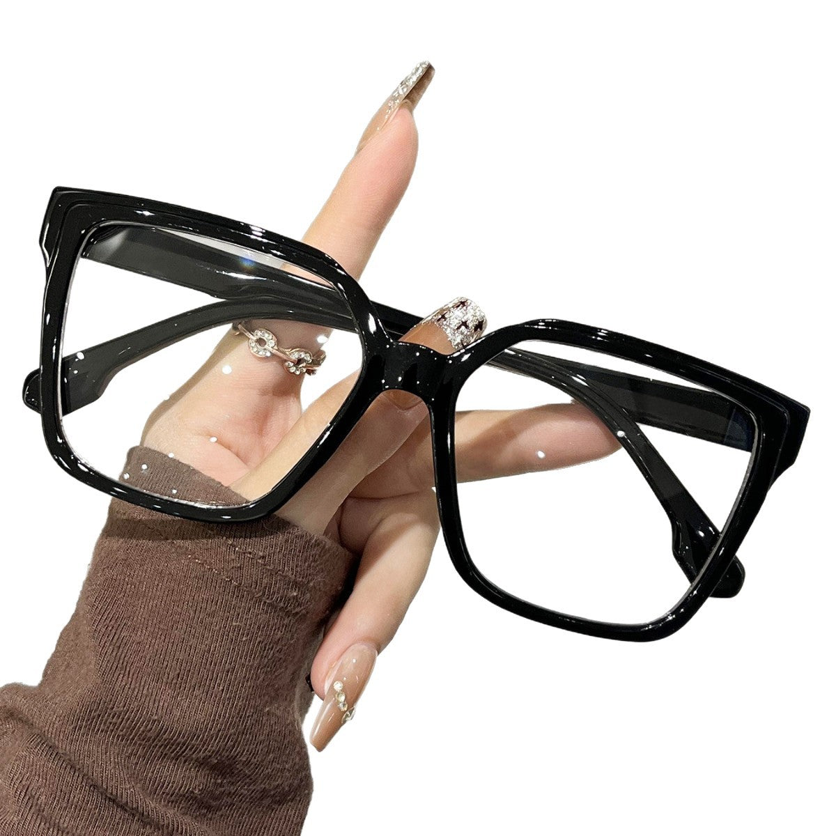 New Cross-border Korean-style Trendy Square-frame Glasses