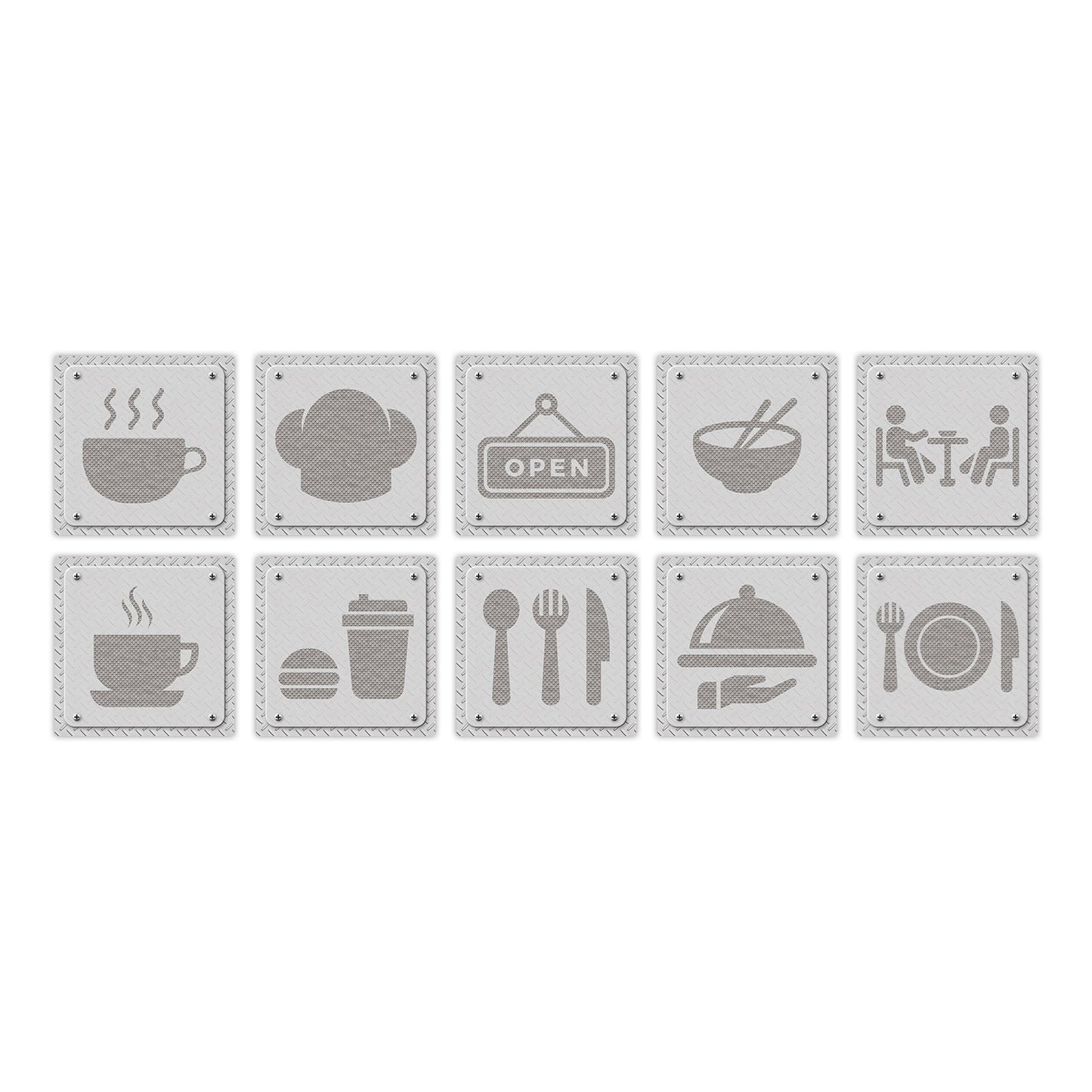 Kitchen Oil- And Water-Resistant Wall Stickers Imitating Tiles