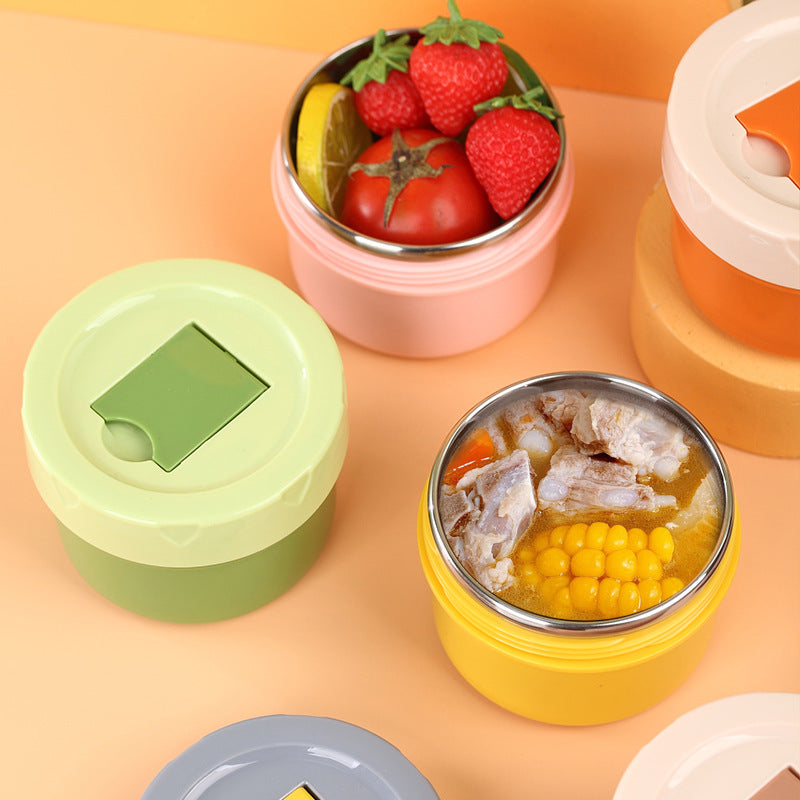 Stainless Steel Insulated Soup Cup For Students Meal-Portioning Soup Tumbler For Office Workers