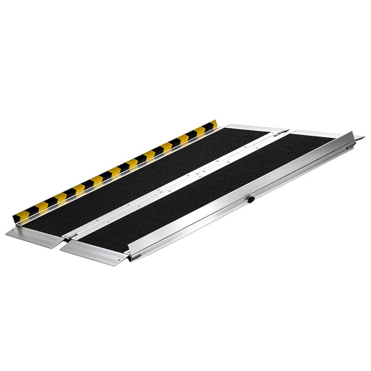 Portable Wheelchair Ramp, 3FT, Non-Slip Aluminum Folding Handicap Ramp For Wheelchair, 800 Lbs Capacity, Door Threshold Ramps For Home Steps, Stairs, Entry, Threshold, Doorways, Scooter, Curbs