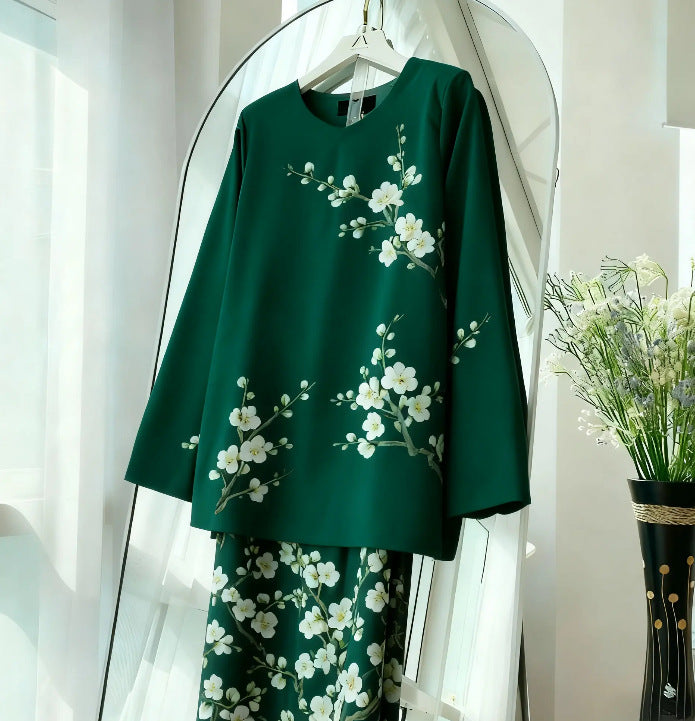 New Womens Casual Digital Print Set