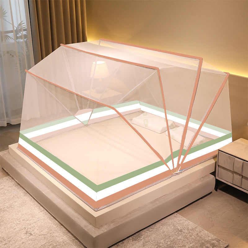 Foldable, No-assembly-needed Mongolian Yurt Mosquito Net For Home Use