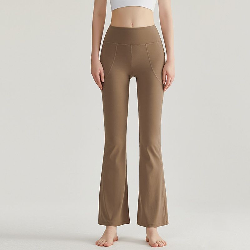 Micro La Yoga Pants With High Waist External Wear And Hip Lift