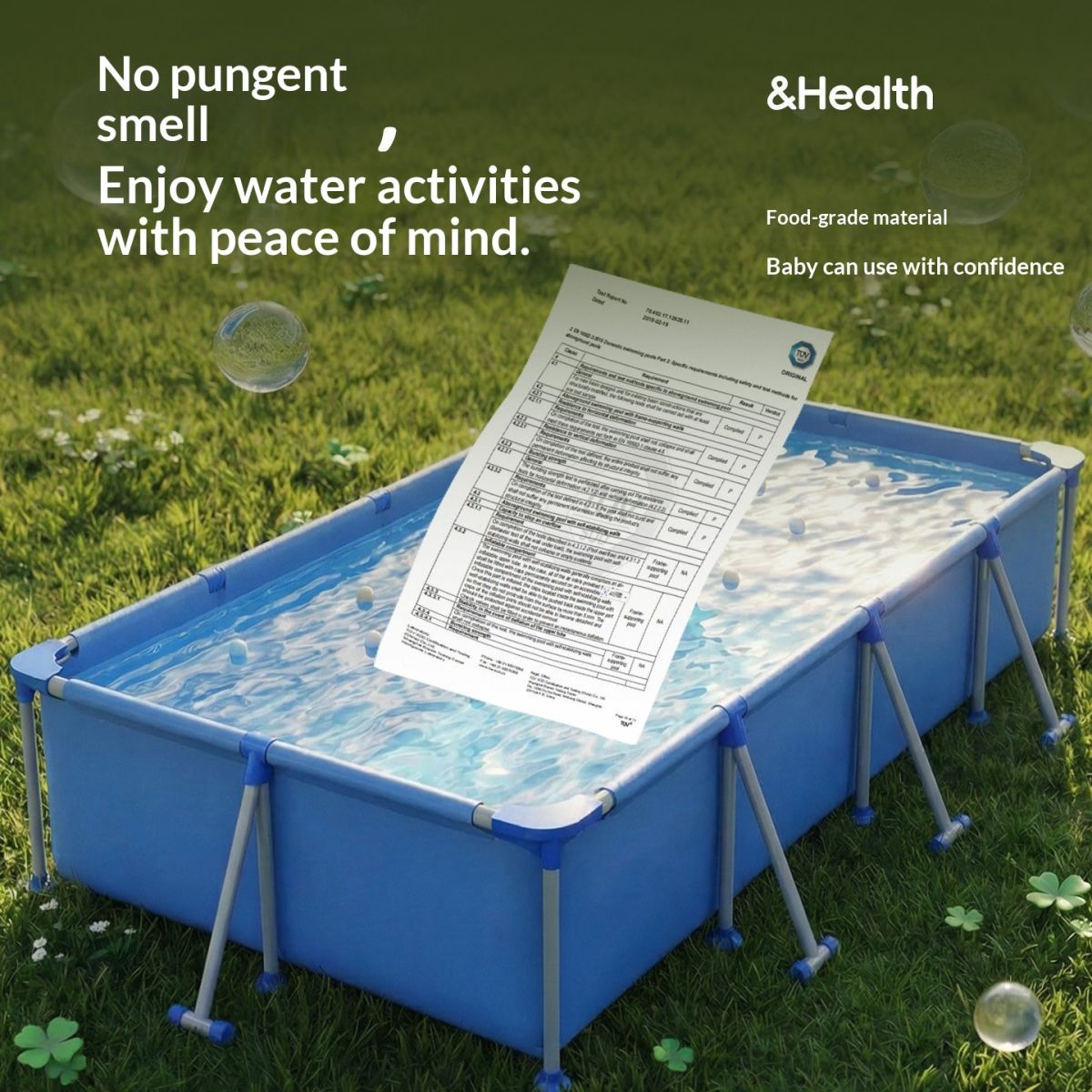Foldable Stackable Thickening For Outdoor Swimming Pools